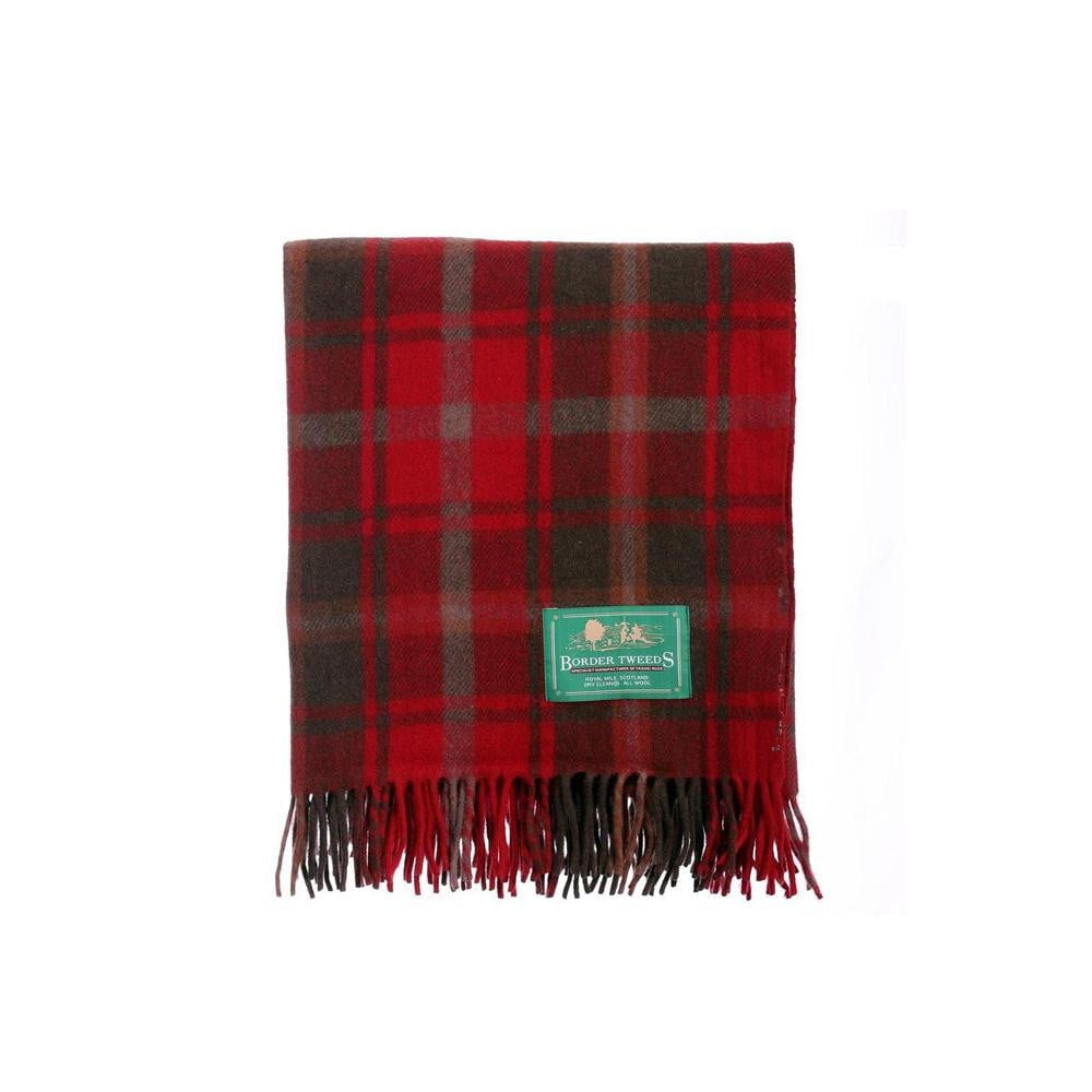 Scottish Dark Maple Tartan Rug